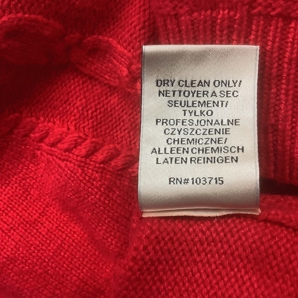 Nanette Leopore Women's 100% 2 Ply Red Cashmere Sweater S‎ - Picture 12 of 14